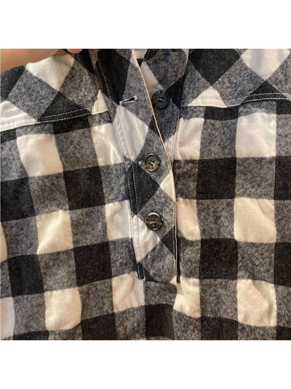 J. Crew Men’s Buffalo Plaid Wool Blend Long Sleeve Pullover Shirt Size Small - Picture 4 of 9